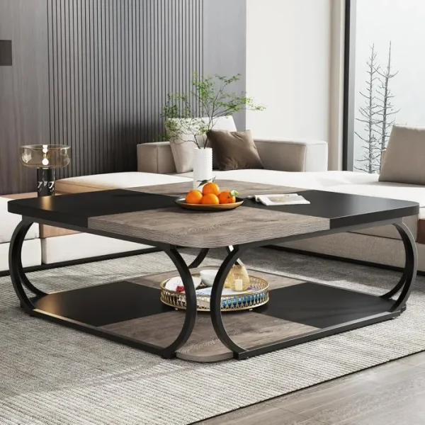 tribesigns-table-basse-carre